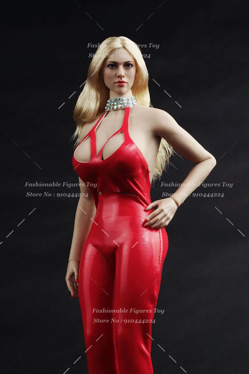 JO21X-26 1/6 Donne Soldato Vestiti Sottile In Pelle di Un Pezzo Aperto Petto Backless Design Body Per 12 pollici Action Figure bambola