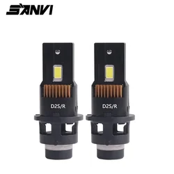 SANVI D2S D4S D2R D4R LED Headlights for BMW LEXUS Replacement Original HID D2S D4S D4S Lamp Plug and Play 6000k 12V LED Lights