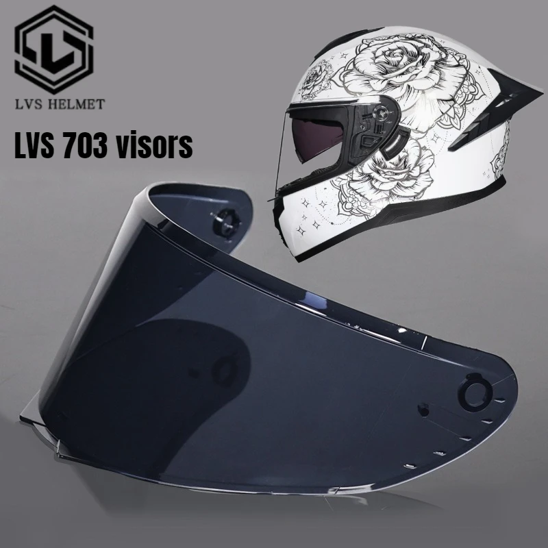

Мотошлем LVS 703 универсальный, полнолицевой, с прозрачным визором, цветные визоры для мотоциклов и мотокросса