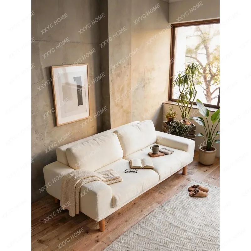 XXModern minimalist fabric sofa, fully detachable washroom sofa for small living room units