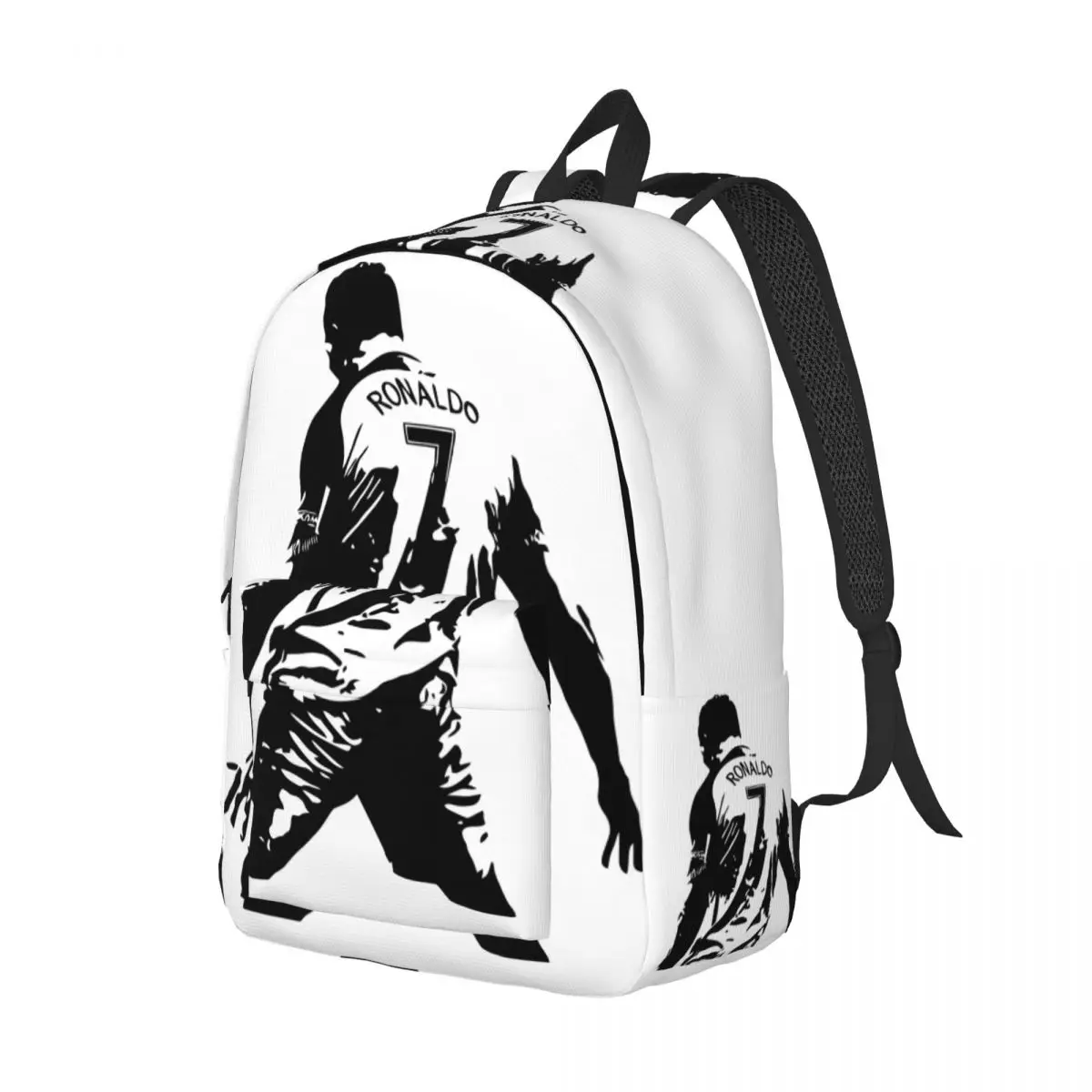 CR7-Ronaldo Fashionable and avant-garde, fully printed, comfortable student backpack for carrying.