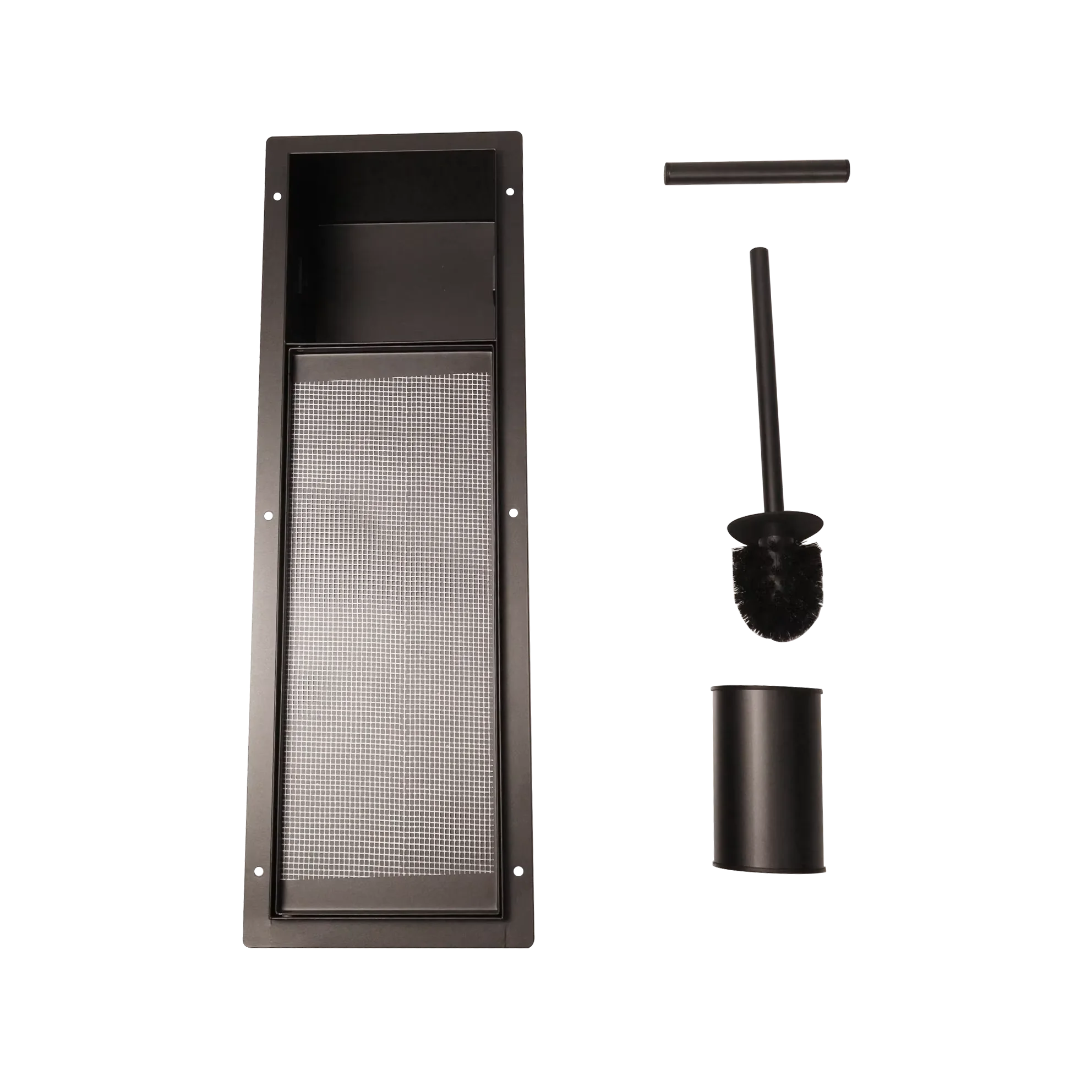 Modern Home Luxury Decor HiddenTissue Box Toilet Brush Niche Recessed Invisible Paper Roll Storage Niche for Bathroom Hotels