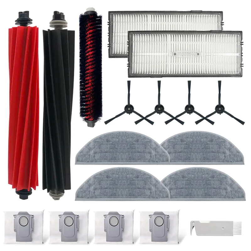 Для Roborock S8 Pro Ultra/S8 +/S8 робот-пылесос основная боковая щетка фильтр швабра мешок для сбора пыли комплект сменных аксессуаров — A19G