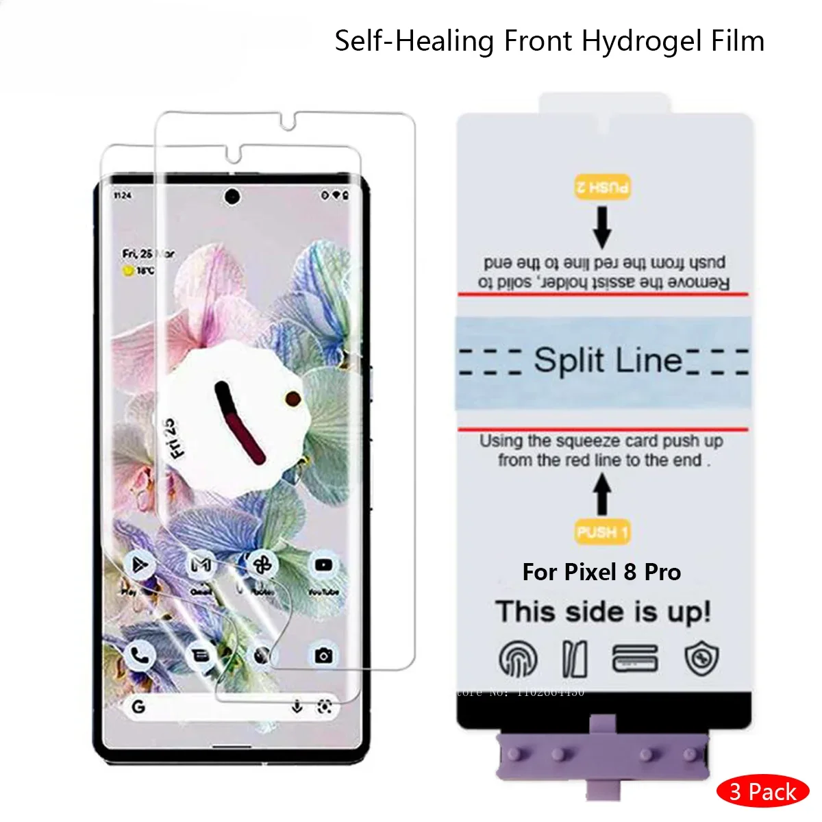 3Pcs Hydrogel Film for Google Pixel 8 Pro Screen Protector for Google Pixel 7 6 Pro 5 4 3 A 1 2 3 4 XL Flexible Hydraulic Film