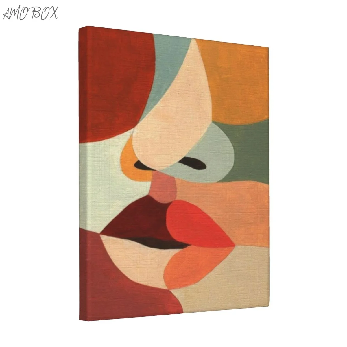 AMOBOX-Unframed Abstract Lips Decorative Paintings, Wall Art, Room Decoration Painting, 8x10in, 629115068