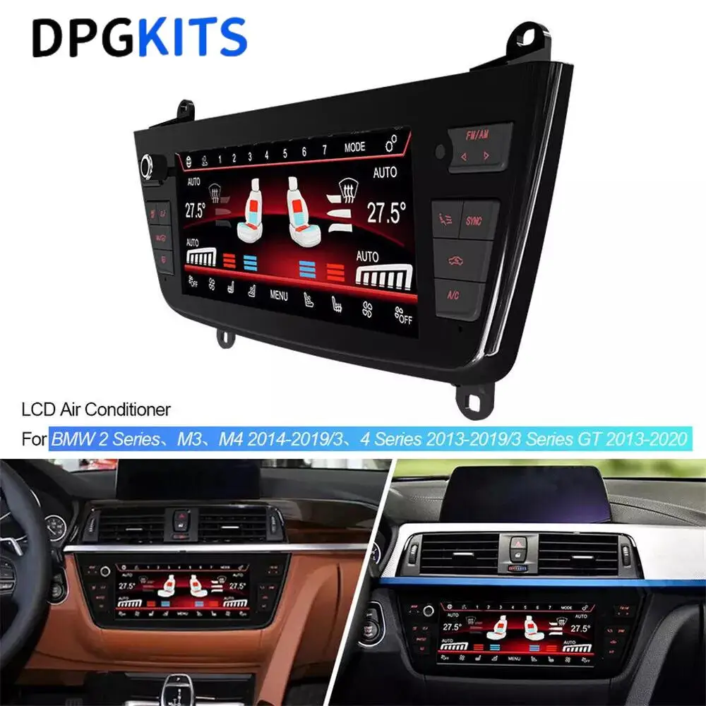 

8,8-дюймовая панель климат-контроля с обогревателем кондиционера для BMW 2, 3, 4 серии M3 M4, разрешение экрана 1080p, вилка, автомобильный сенсорный экран переменного тока