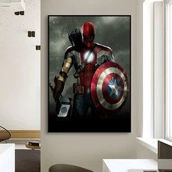 Marvel Movie Avengers Wall Art Posters Superhero SpiderMan Personalized Home Decor Canvas Painting Murals Prints Picture
