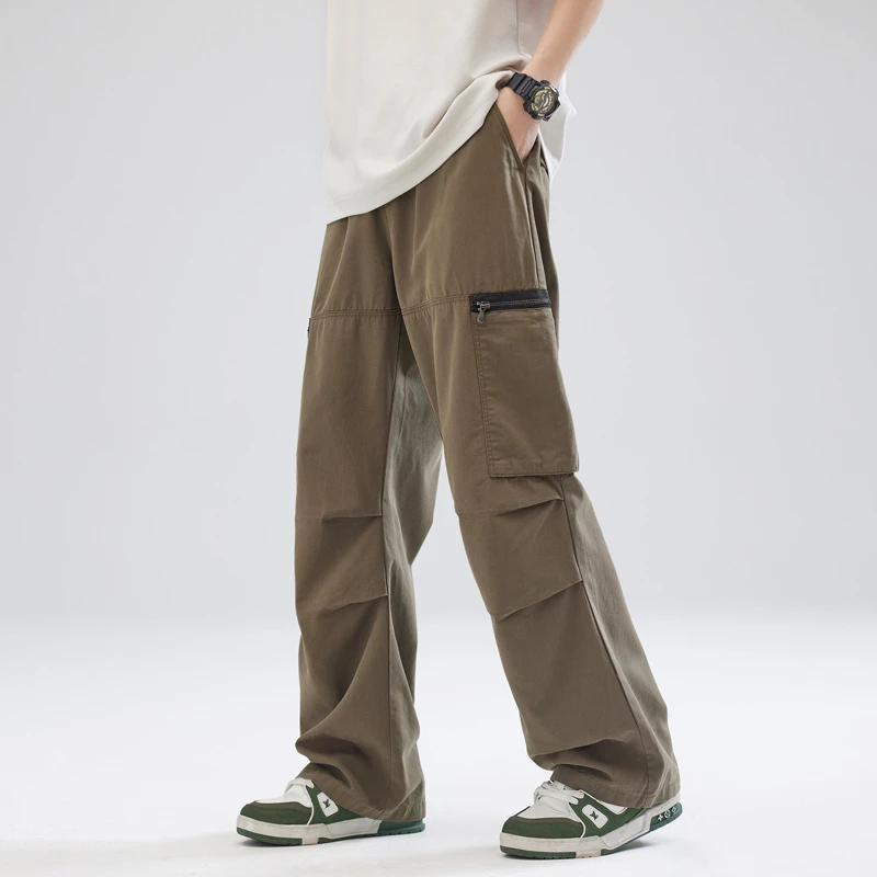 

High-Quality Men's Trousers with Straight Leg Design Lycra Fabric and Latest Trendy Streetwear and Workwear Styles