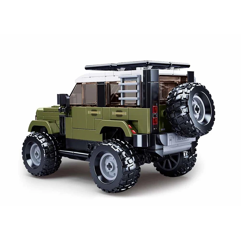 New Sluban Technical ORV Land SUV Rover Defender 42110 Classic Cross Country Car Model Building Blocks Set Children Toys Gifts