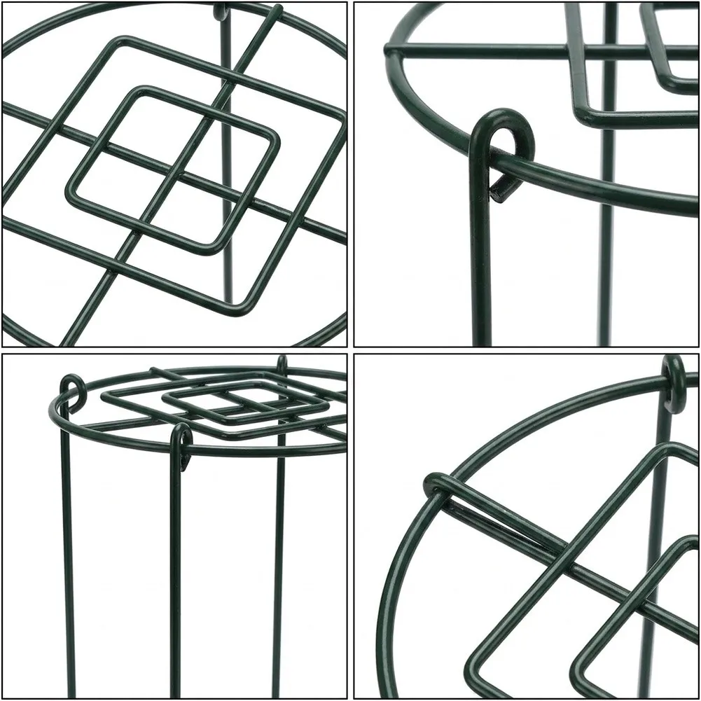 5 Pcs 12 X 18 In/12 X 24 In Iron Peony Cages: Plant Support Stakes, Brace-Rings Minimalist Plant Support Outdoor Plant Yard
