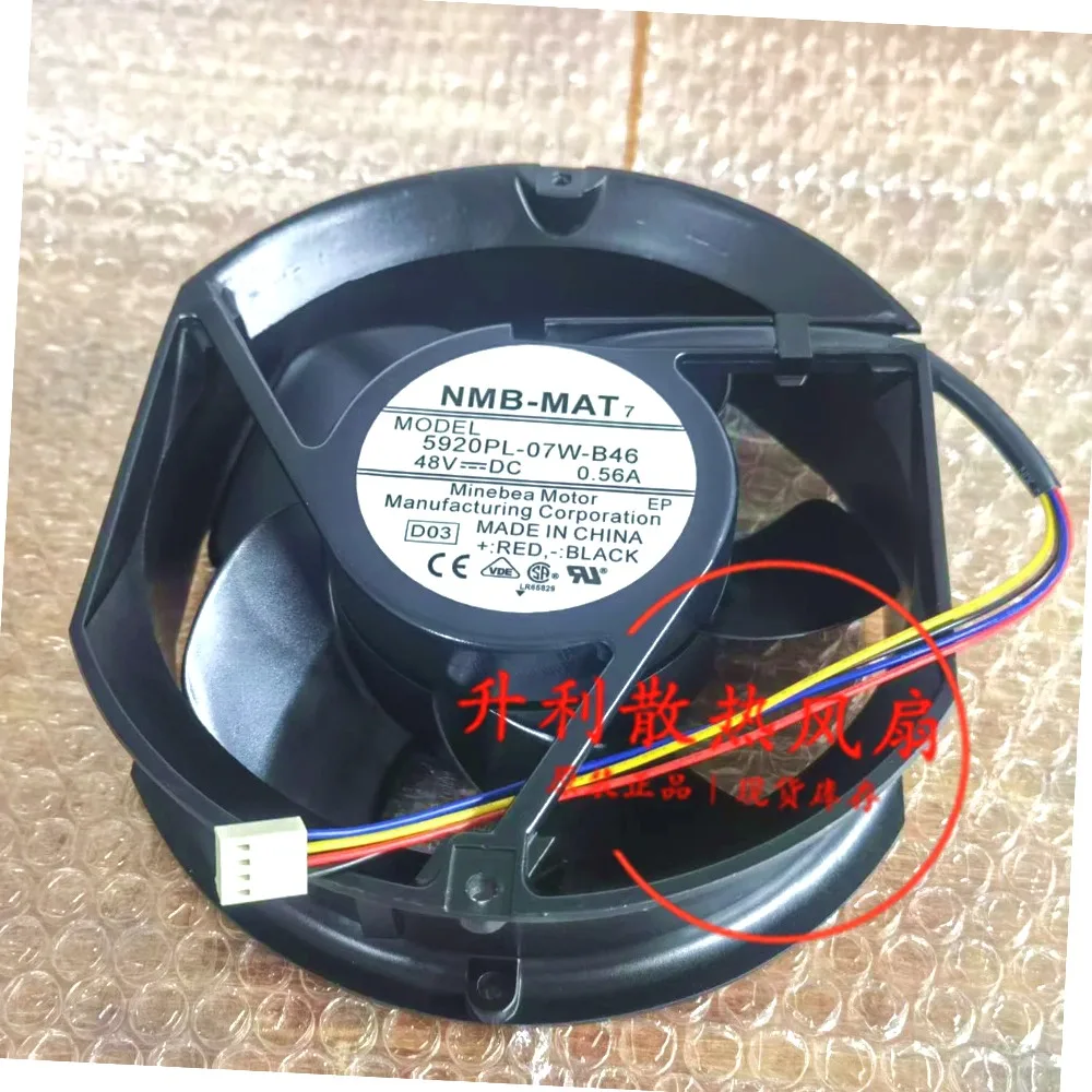 NMB 5920PL-07W-B46 D03 DC 48V 0.56A 172x150x51mm 4-Wire Server Cooling Fan
