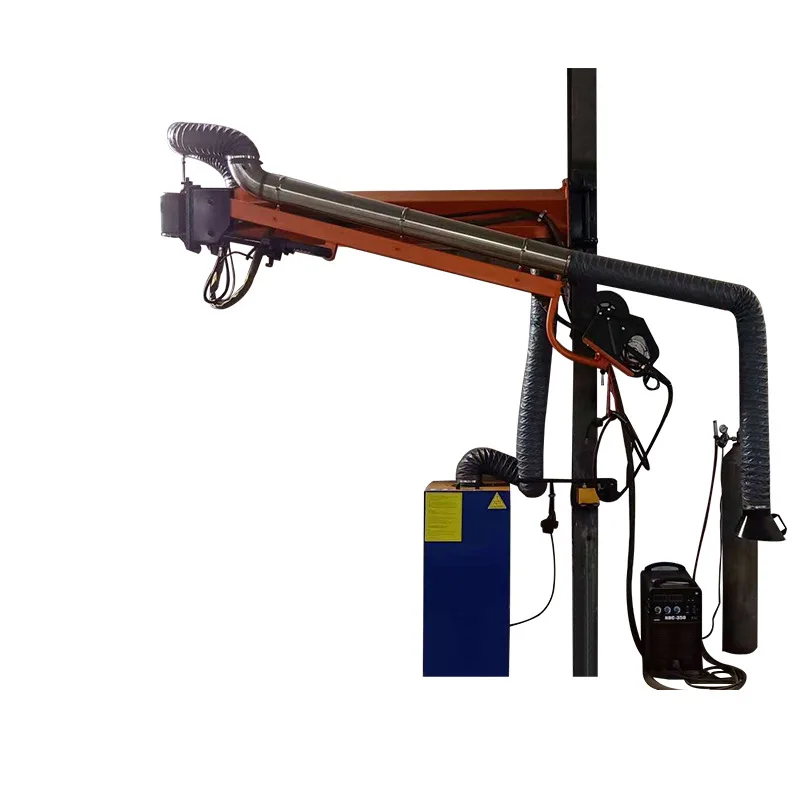 

Welding fume purification telescopic and free lifting,