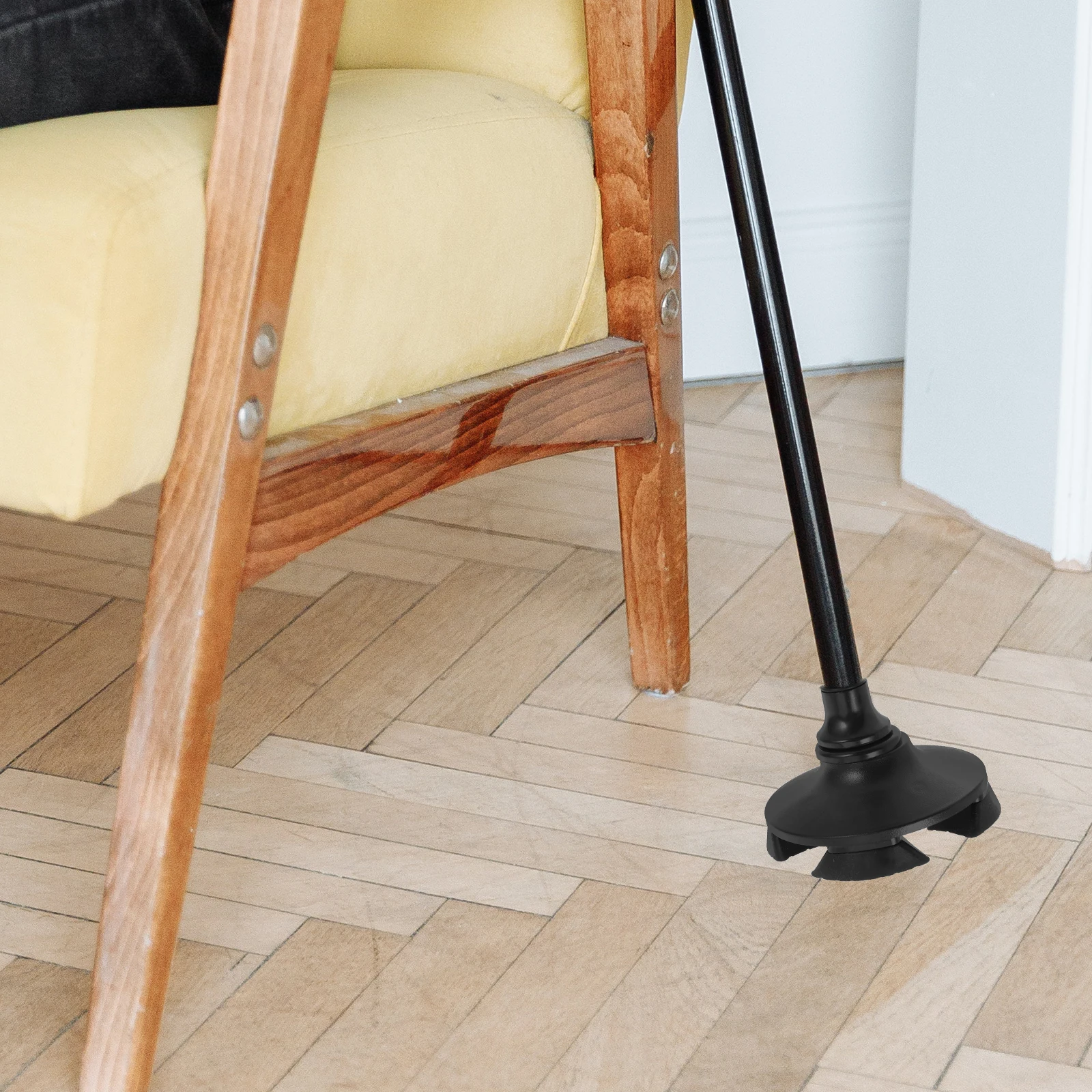 

Cane Rubber Cover Non-slip Crutch Feet Tip Foot Aluminum Alloy Tips for Stability