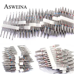 10pc/Set Nail Drill Bits Carbide Manicure Drills Milling Cutters Kits Gel Polish Remover Files Strawberries Electric Burr Tools