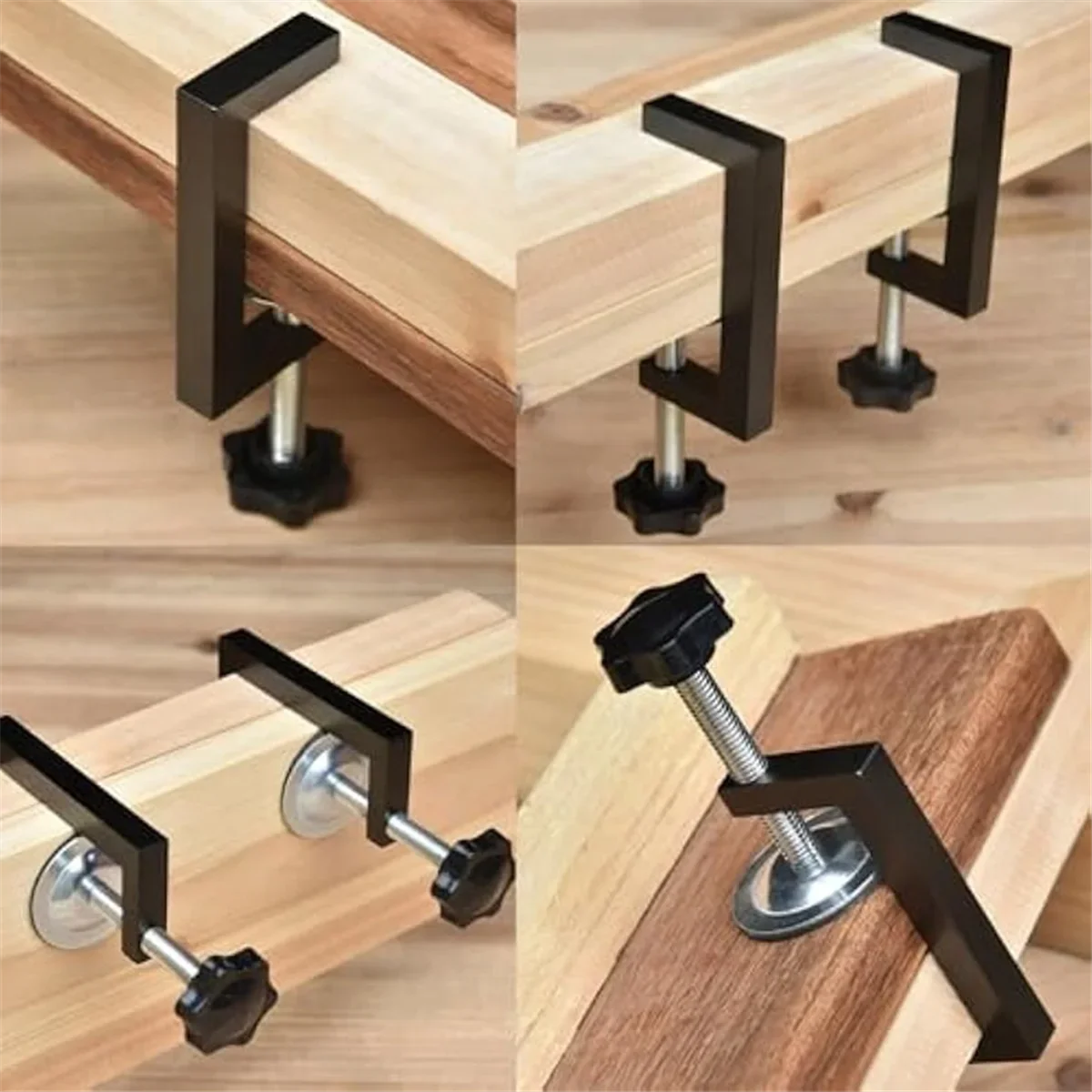 A06K 4pc G Clamps for Woodworking,C-Clamp for Wood Plastic Cutting Drilling Reversed for Workpiece Fixing Hand Tool Parts view 6