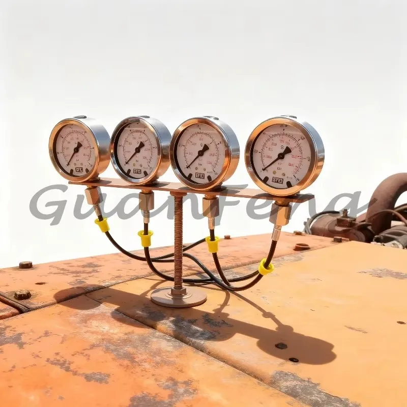 Excavator Hydraulic Oil Pressure Gauge Tester, Precision Hydraulic Pressure Measuring Pump with Integrated Instrument