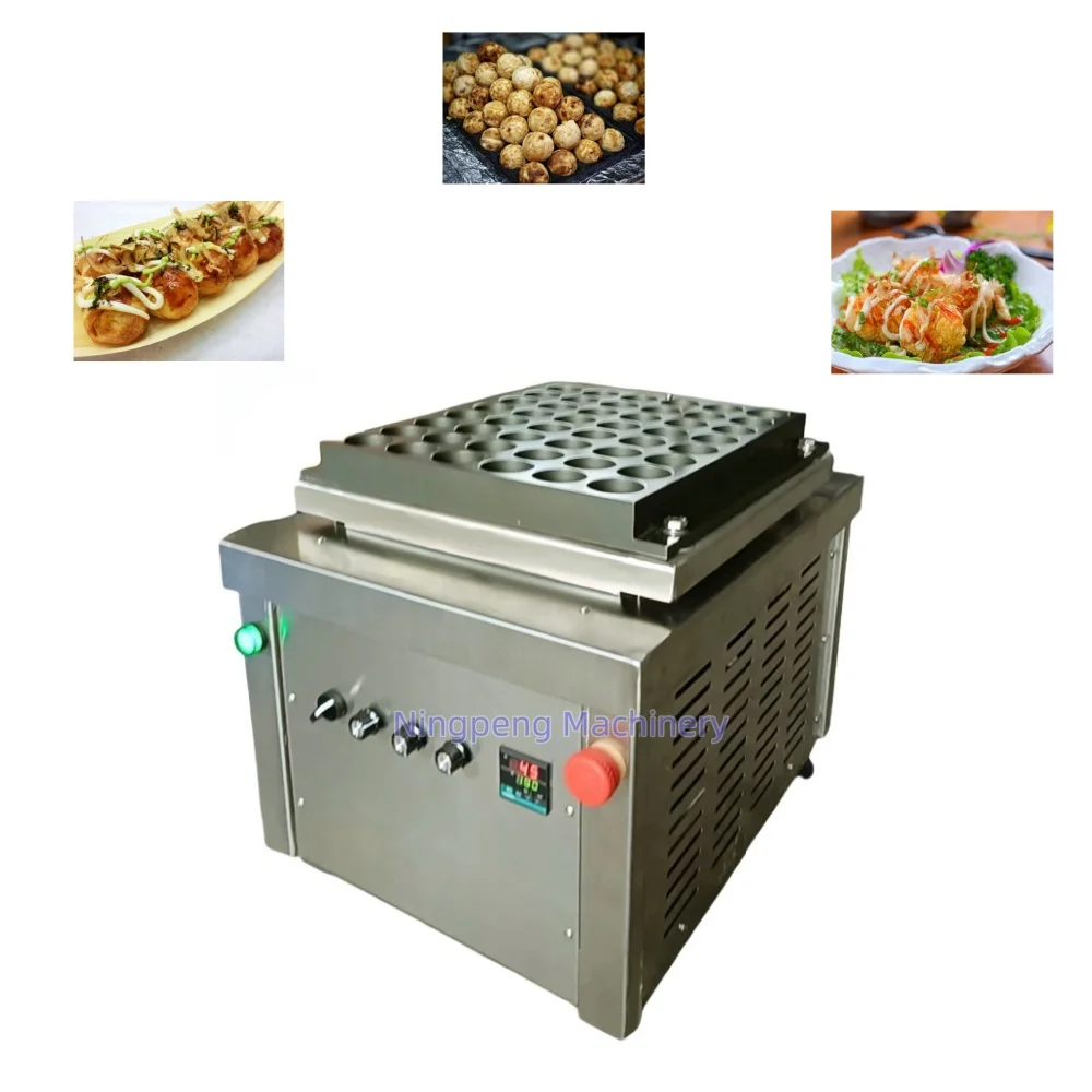 NP Brand round takoyaki machine automatic japanese gas takoyaki maker octopus balls machine gas takoyaki machine