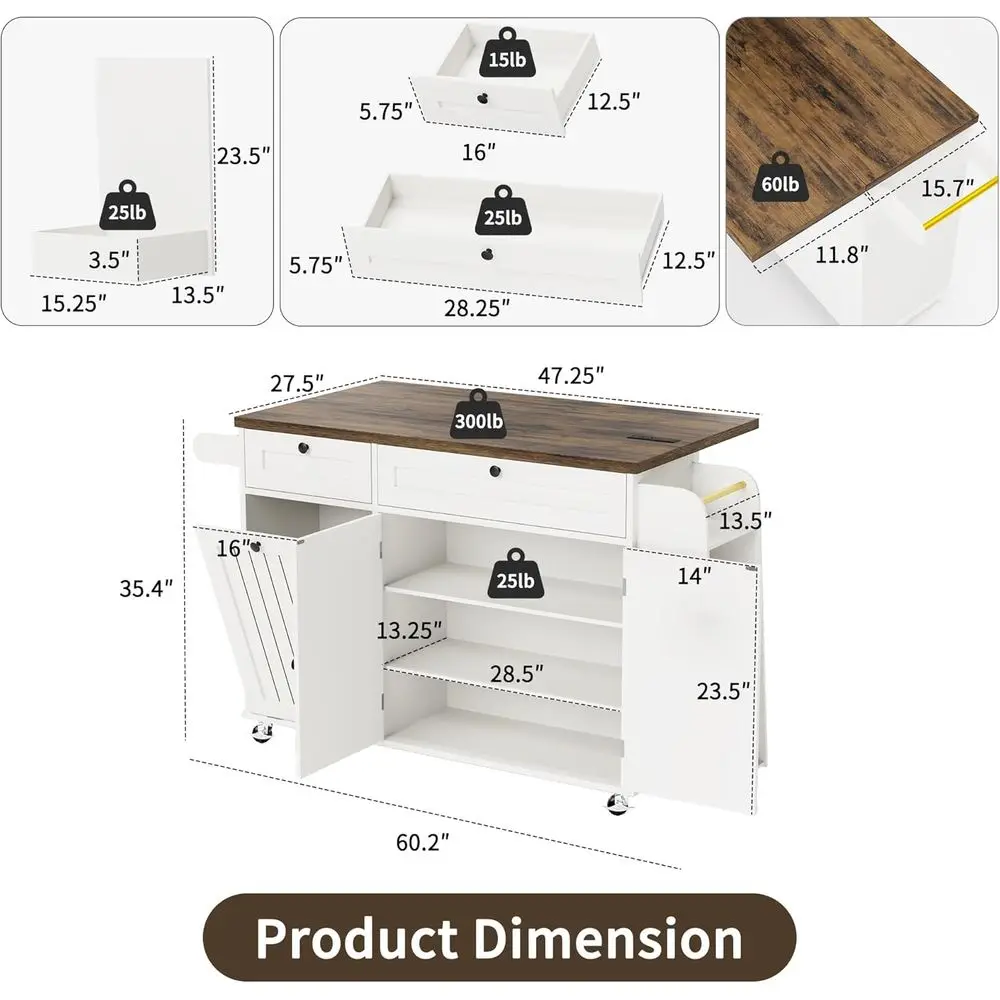 Thumbnail 2 - #20 Top 20 Rolling Kitchen Islands Worth Buying In 2026