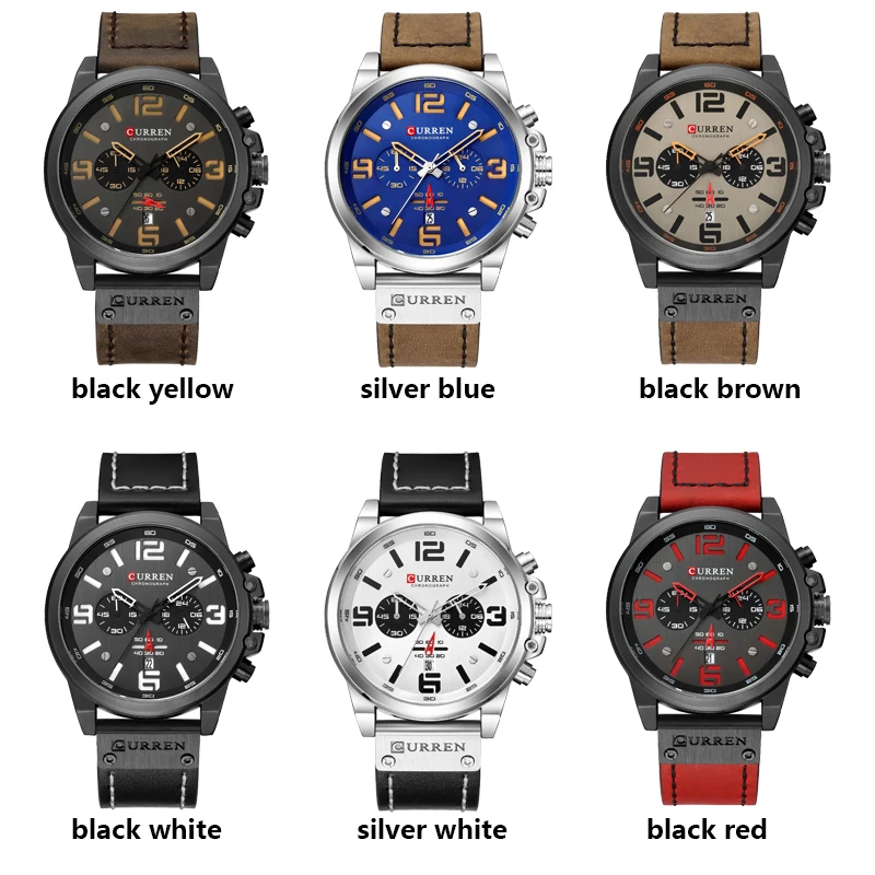 Male Wristwatch Clock Montre Homme CURREN 8314 Top Brand Luxury Leather Quartz Men Watches Date Business Sport Watch For Men view 6