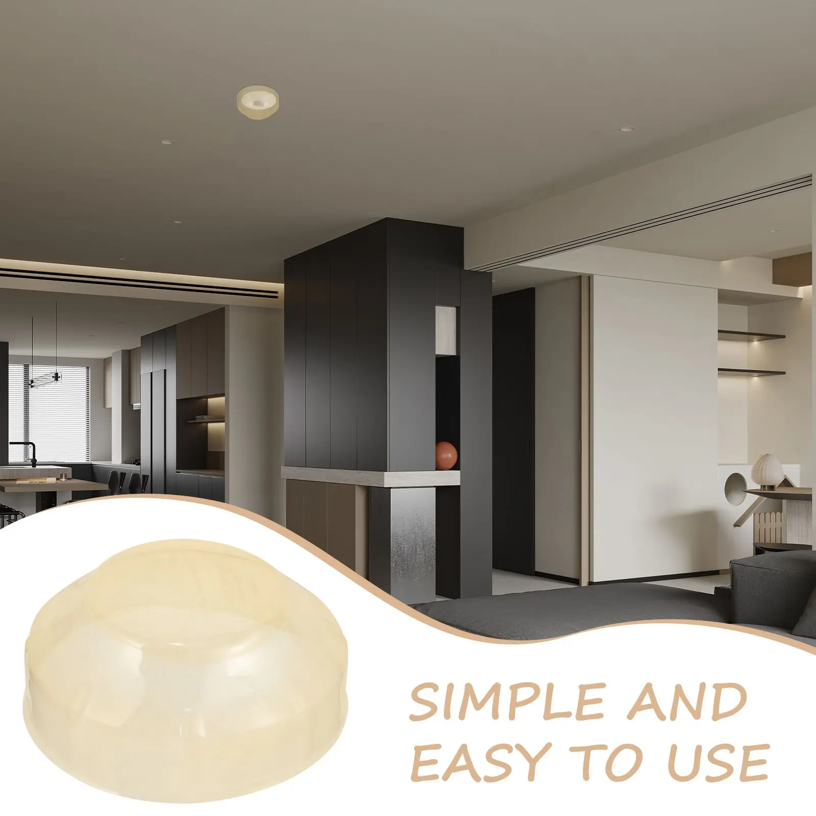 5 Pcs Dust Cover Smoke Detector Travel Light Covers Protective Plastic Alarm Plate