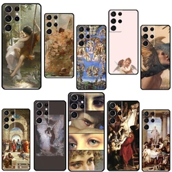 Renaissance Art Aesthetic Phone Case For Samsung Galaxy S23 S22 Ultra Note 20 10 S8 S9 S10 Plus S20 FE S21 FE Cover