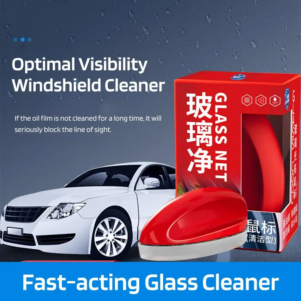 Car Windshield Cleaner Car Oil Film Cleaner Fast Acting Windshield Cleaner Auto Interior Exterior Glass Wiper Cleaning Kit