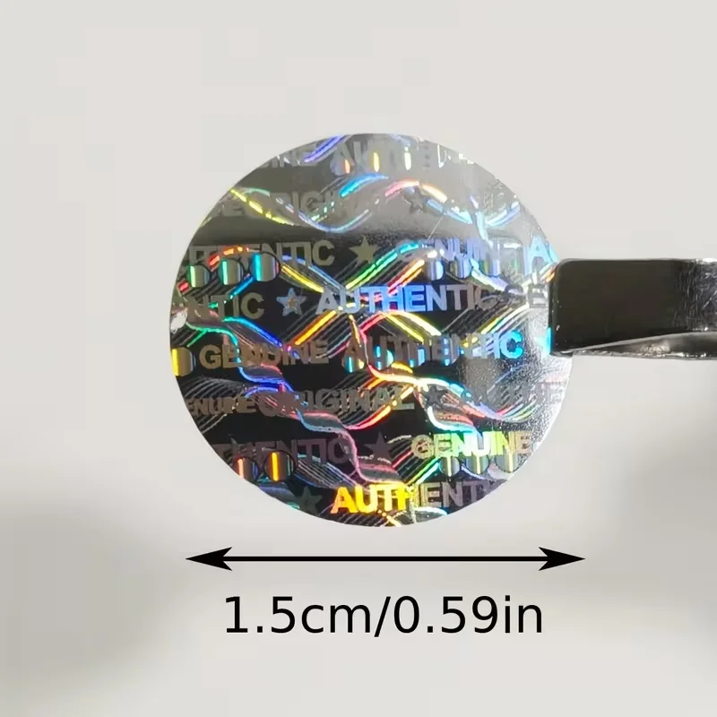 1000pcs Silvery VOID Holographic Original Stickers, Glittering Sparkling Waterproof Genuine Seals Hologram Labels Stickers