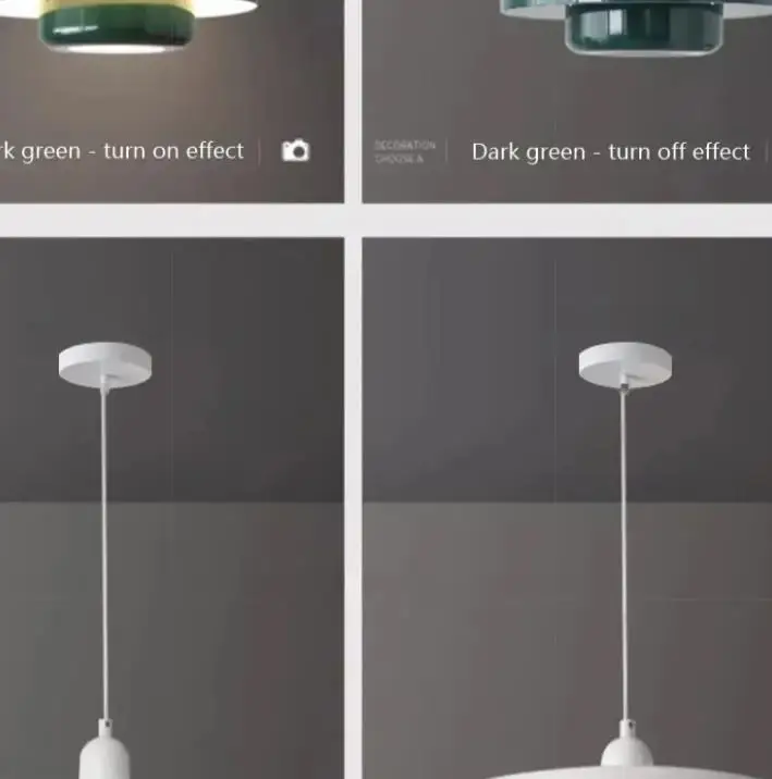 

Nordic LED Pendant Light Triple White Dark Green Orange Lighting For Dining Room Living Room Front Window Bedroom Decor Lamps