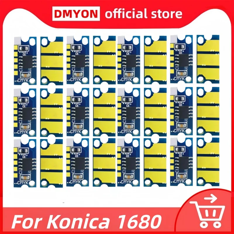 Magicolor 1600 1650 Chip For Konica Minolta Magicolor 1680 1690 1600W 1650EN Printer 1680MF 1690MF 1700W A0v301n A0v306n Chip
