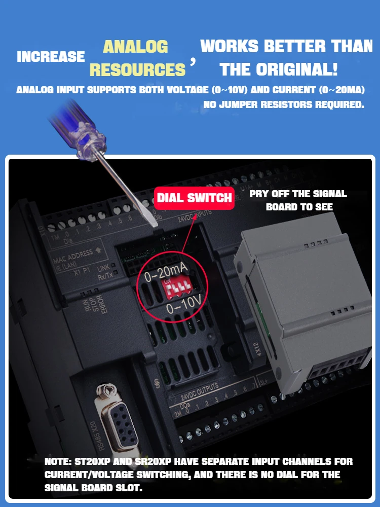 GONGBEI PLC S7-200SMART Compatible with Siemens plc controller CPU SR20 ST30 SR30 ST40 Extensible  Own analog input/output