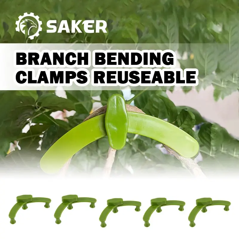 

Saker 5pcs Reusable Branch Bending Clamps Curving Shaper Plant Branch Plastic Twist Tree Twig Retaining Clip Garden Shaped Clips