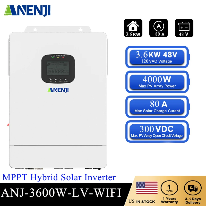 3.6KW Hybrid Solar … - image