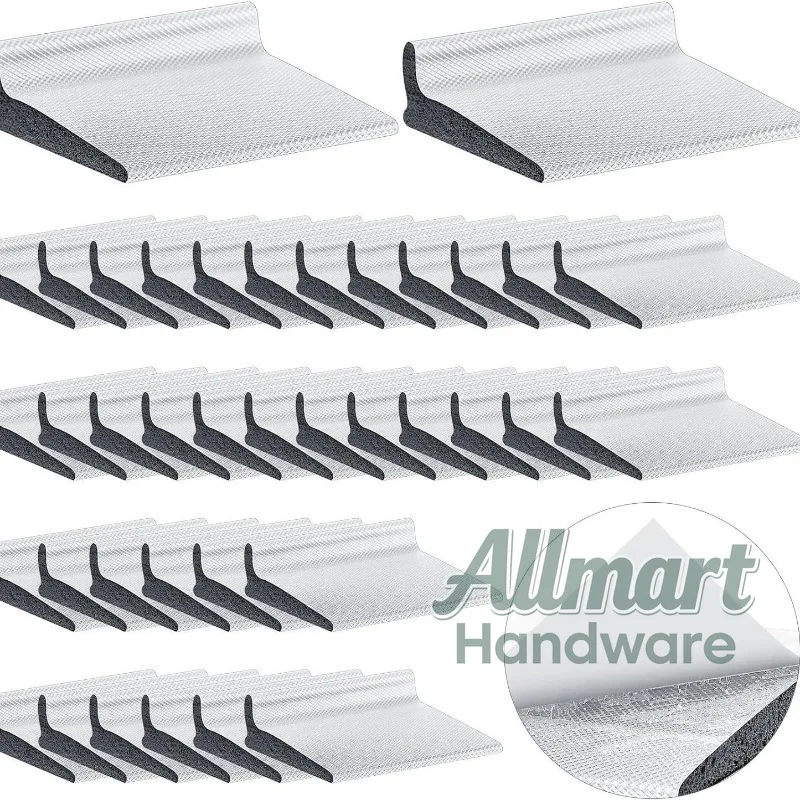 Door Corner Foam Seals, 50Pcs Self-Adhesive Door Corner Seals for Door & Window Windproof Soundproof Anti-Collision