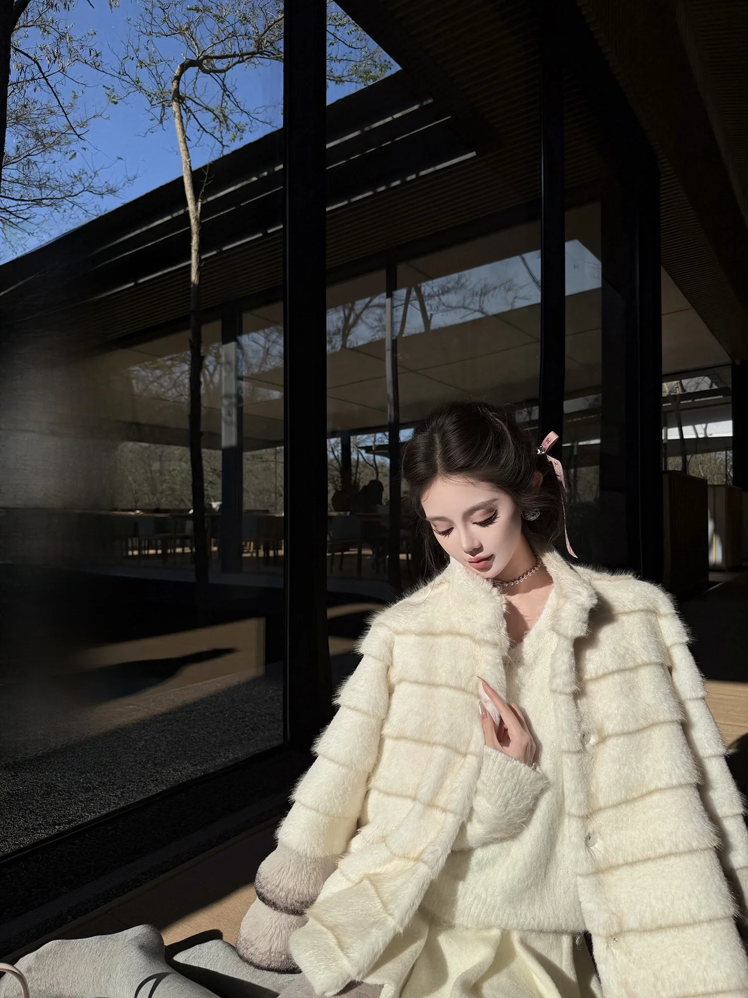 

Пальто женское длинное на молнии из искусственного меха (имитация норки), очень мягкое на ощупь, повседневное, спортивный стиль...