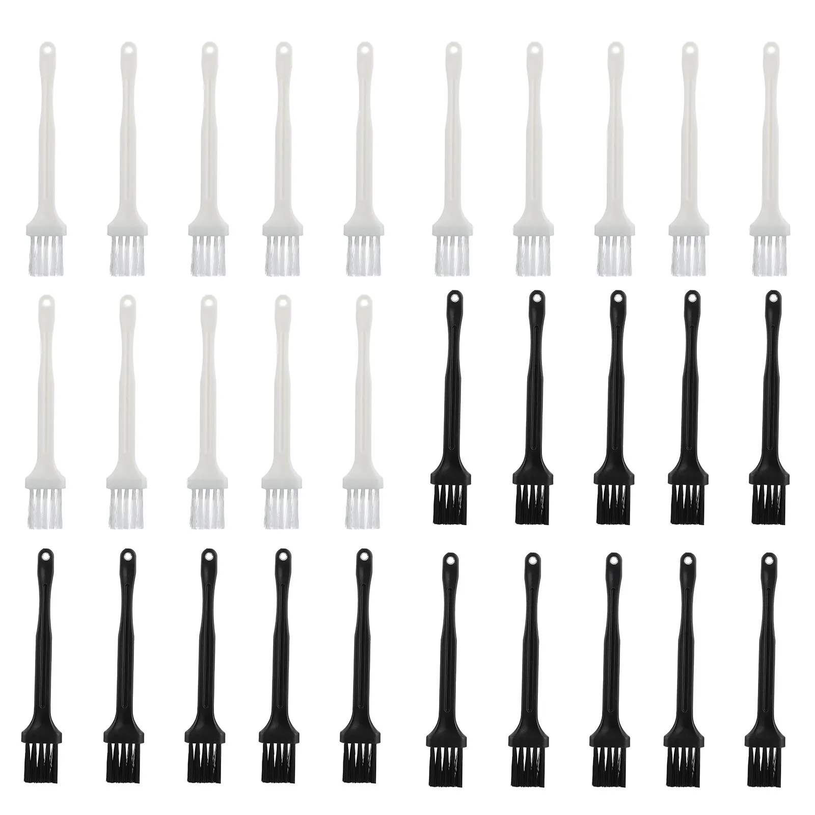 

Набор из 30 нейлоновых щеток для чистки бороды с гладкой ручкой, портативные, легкие, для бритья и использования в парикмахерских салонах, для мужского ухода