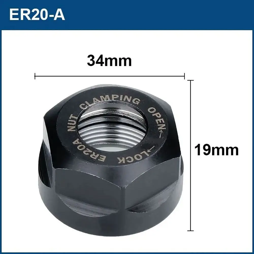 1Pcs High Precision Chuck Nut ER 11/16/20/25/32/40 A/M/UM Type Clamping Nut For CNC Lathe Milling Bit Holder CNC Metalworking