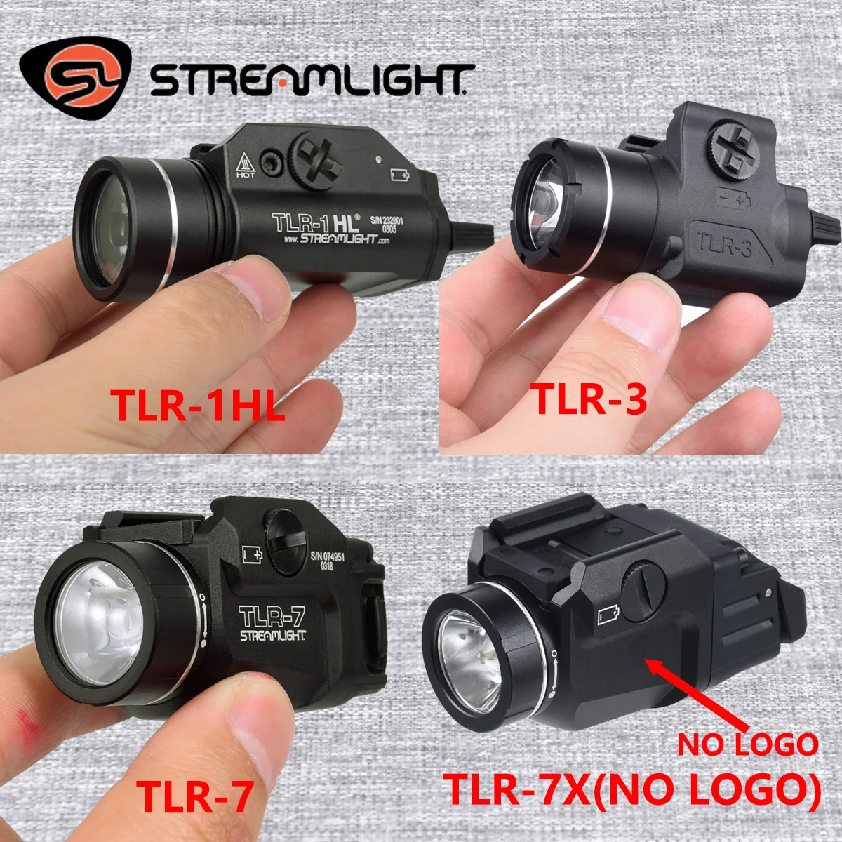 

Фонарь Streamlight TLR Light TLR-1 TLR-1HL TLR-3 TLR-7 TLR-7X Surefire X300 ULTRA для использования на улице, для Glock 17, подвесной тактический фонарь