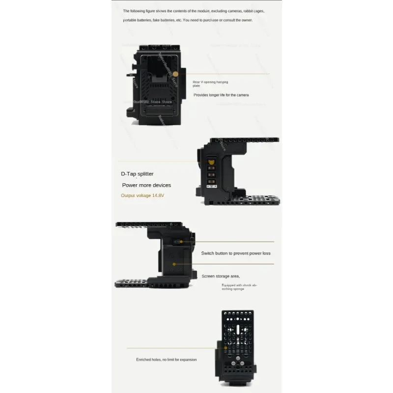 

Applicable to Sony A7m4/A7s3 Rabbit Cage Expansion Module