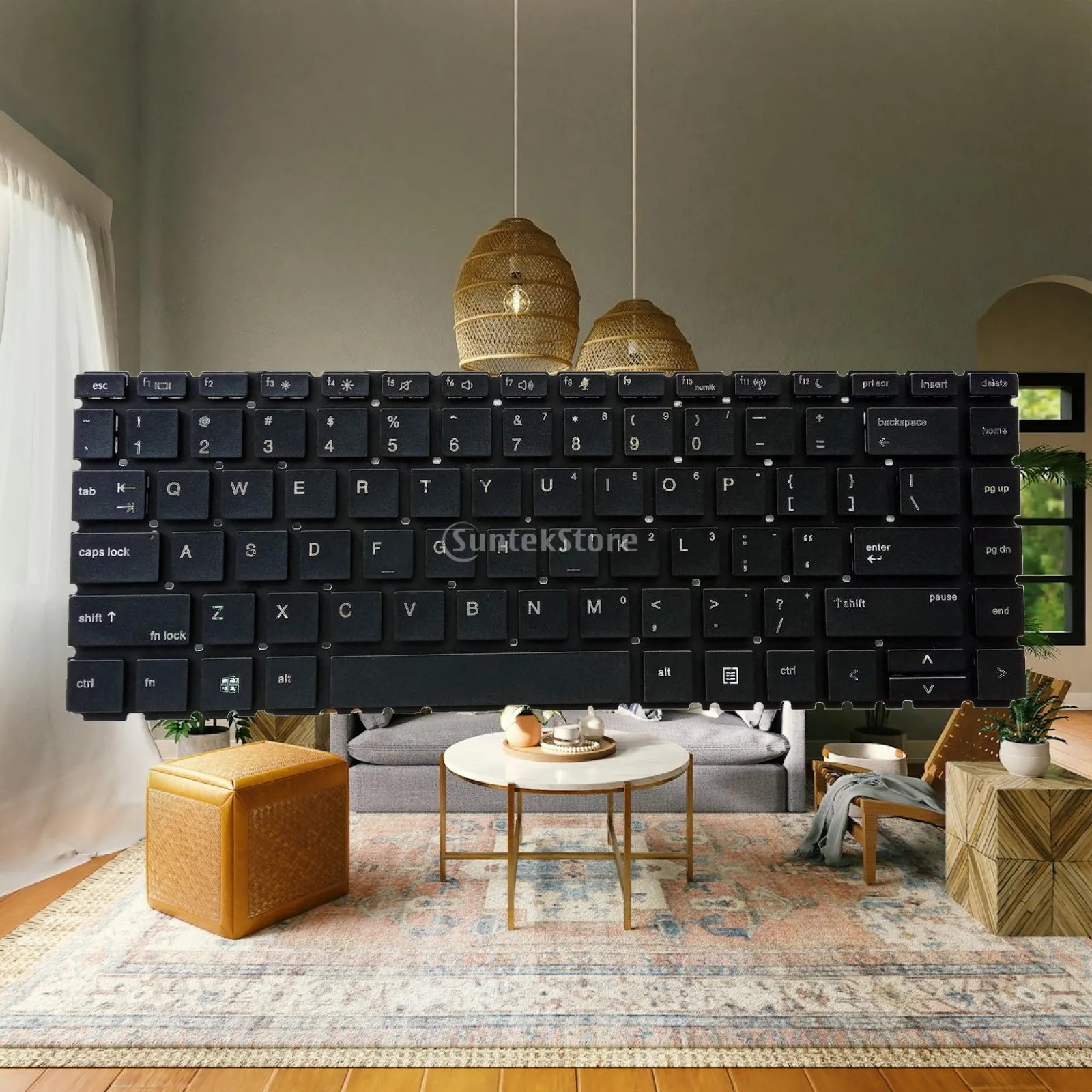 Laptop Keyboard US Layout Durable Matte Notebook Keyboard Keypad for 440 G6 445 G6 Premium Replacement Spare Parts