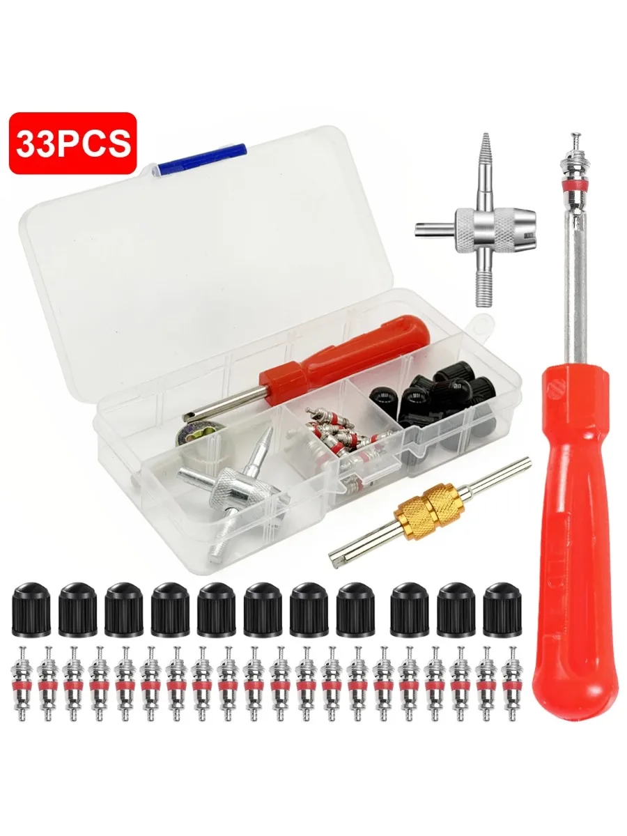 AliExpress NONE Universal Car Bicycle Motorcycle Tire Valve Core Remover Screwdriver Tools Slotted Handle for Tire Repair Install