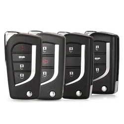 jingyuqin Remote Folding 2/3 Buttons Car Key Shell For Toyota Corolla RAV4 Before 2013 toy43 toy48