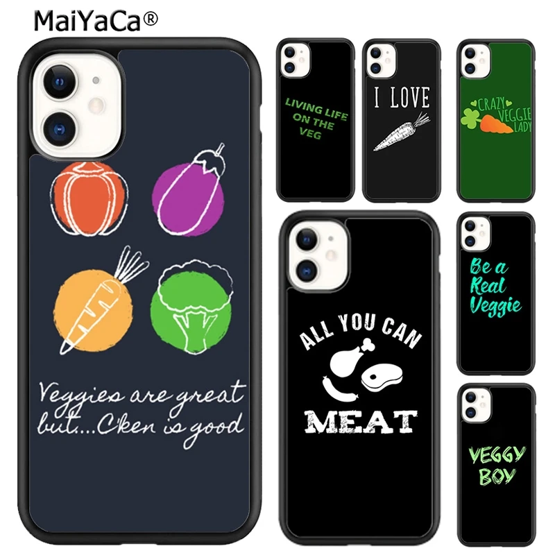 MaiYaCa awesome Vegan Vegetarian design Phone Case Cover For iPhone 16 15 SE2020 6 6s 7 8 plus 11 12 mini 13 14 pro max