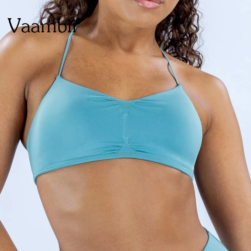 

Спортивный бюстгальтер Дышащие бюстгальтеры Женский спортивный бюстгальтер с перекрестными бретелями Топ Женский спортивный бюстгальтер пуш-ап Йога Тренажерный зал Укороченный топ Бюстгальтер Фитнес-топ