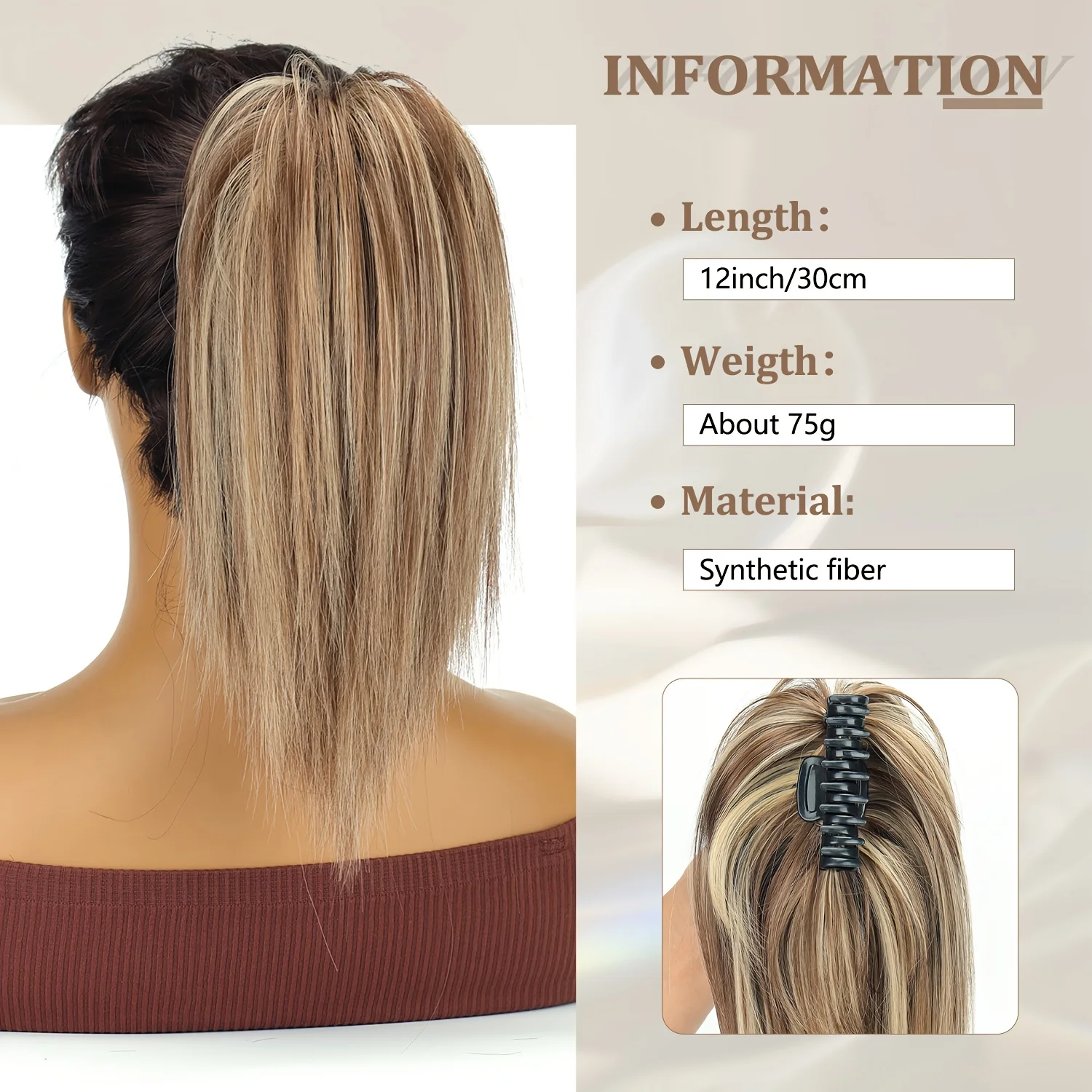 Thumbnail 3 - #17 Clip-On Synthetic Ponytails Price Drop Alerts