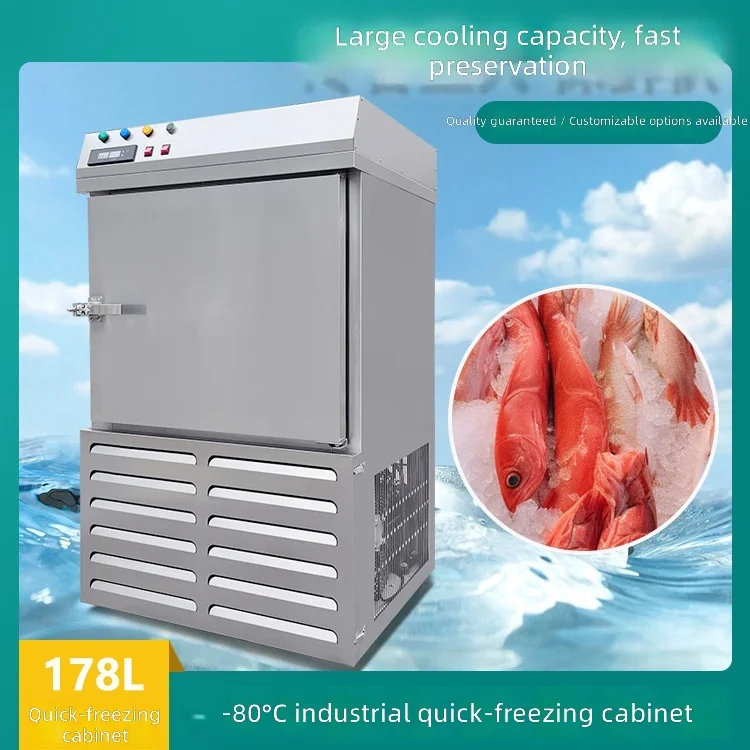 Stainless Steel 178L Blast Freezer 80C Vertical Quick- Cabinet Commercial Low-Temperature Blast  Equipment