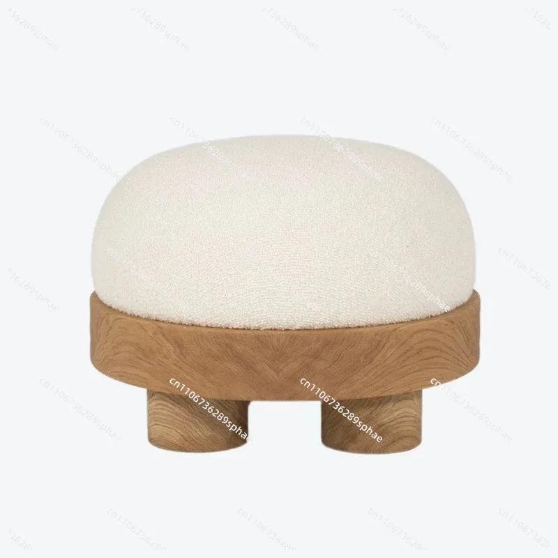 Modern simple sofa stool living room home does not take up space solid wood door low seat stool shoe change stool
