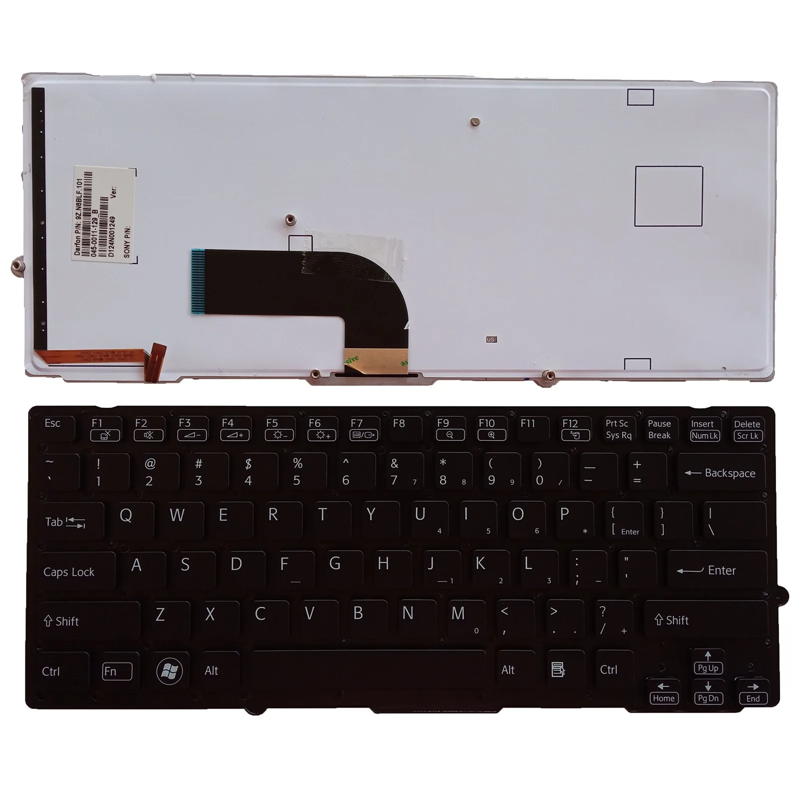 US layout for SONY PCG-41217T PCG-41219T PCG-41213P PCG-41216L PCG-41219T PCG-41213W PCG-41216L VPC-SA/SB/SC/SD 113T keyboard