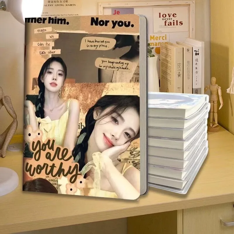 

Блокнот Ju Jingyi, утолщенный, студенческий ежедневник, формат А5, прозрачная пластиковая обложка, нитяное переплетение, блокнот в японском стиле, на заказ.