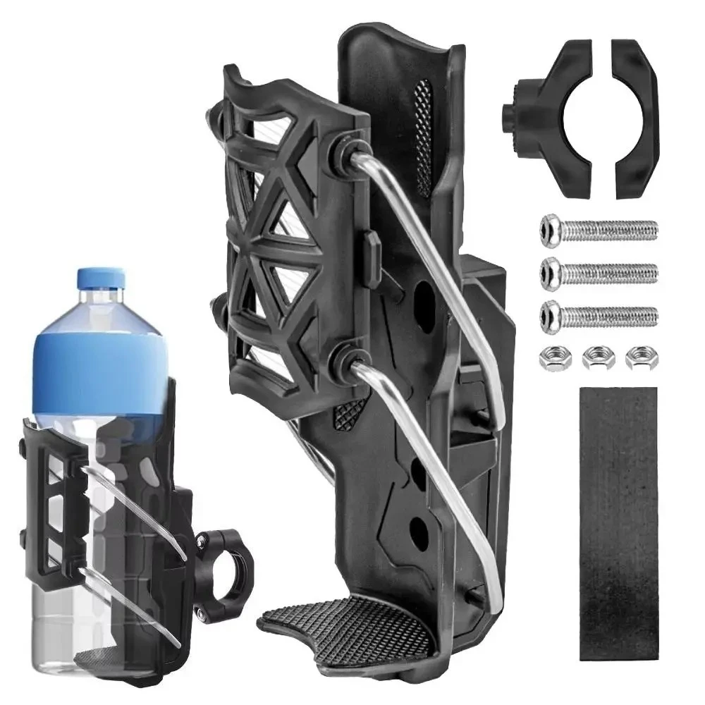 Nuevo soporte ajustable para botella de agua de motocicleta, manillar estable, jaula para tazas de alta calidad, soporte para bebidas para ciclismo de carretera MTB, bicicleta ATV