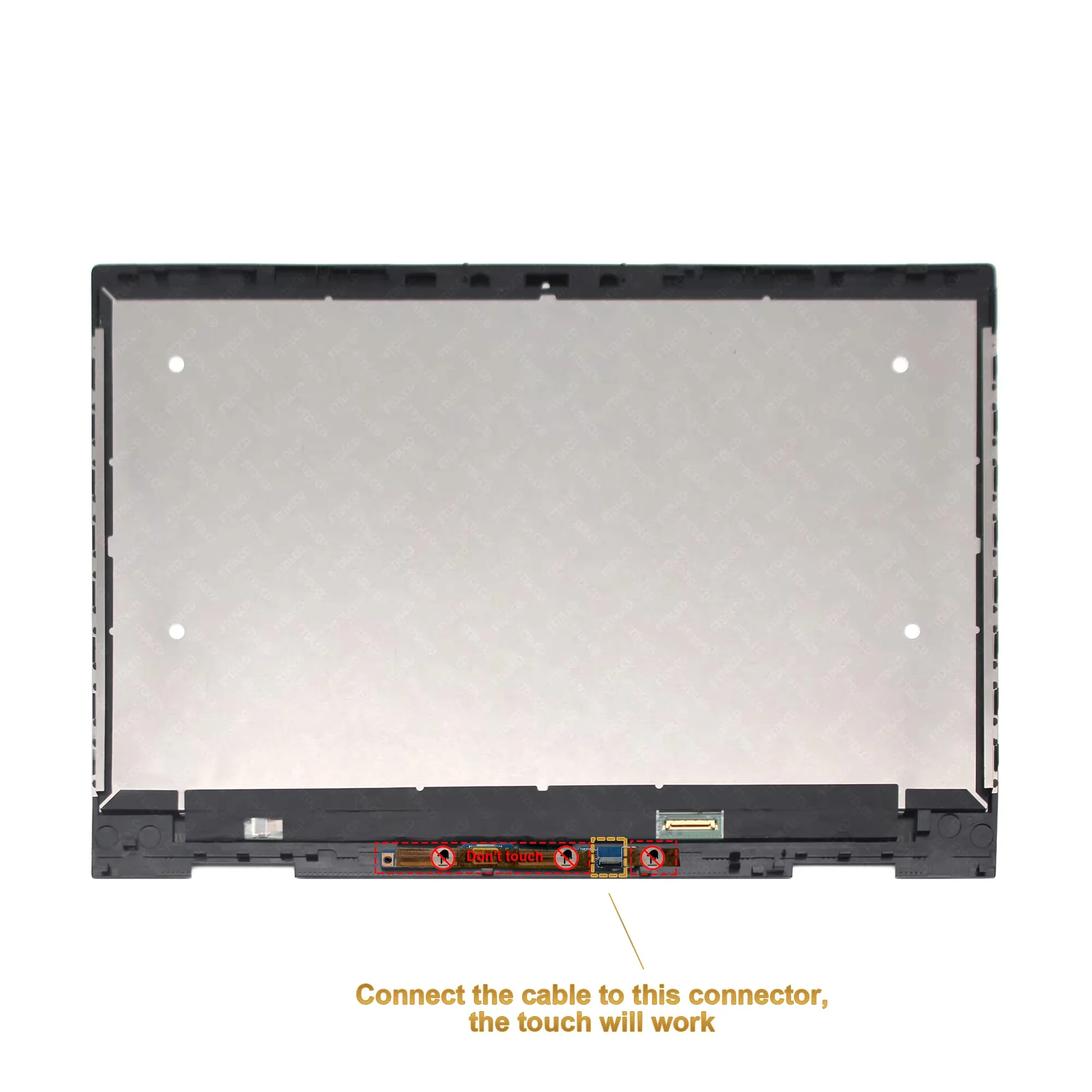 

15.6'' Original LED FHD LCD Screen Touch Digitizer Assembly W/Frame(Silver) L20114-001 for HP ENVY 15-cn Support Pen 1920X1080